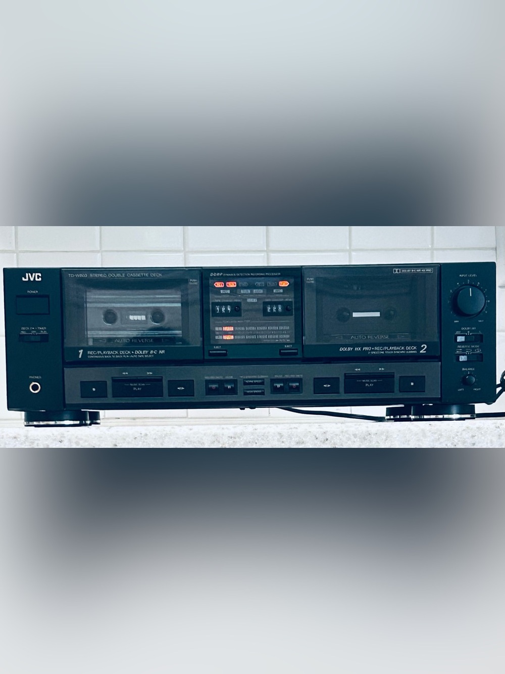 VTG JVC-TD-W803 Stereo Double Cassette Deck Auto Reverse Dolby Pro FULLY WORK